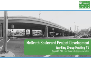 McGrath Boulevard Project Development Working Group Meeting #7 1