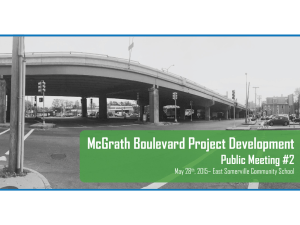 McGrath Boulevard Project Development Public Meeting #2 May 28