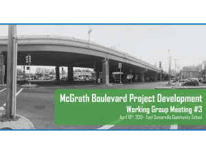 McGrath Boulevard Project Development Working Group Meeting #3 April 16