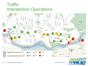 Traffic Intersection Operations Signalized Intersection LOS Unsignalized Intersection LOS