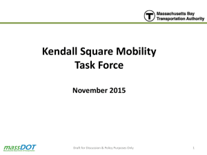 Kendall Square Mobility Task Force November 2015