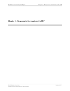 Chapter 9 – Response to Comments on the ENF