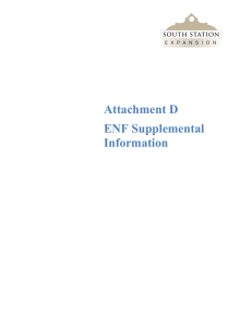 Attachment D ENF Supplemental Information