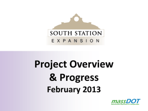 Project Overview &amp; Progress February 2013 1