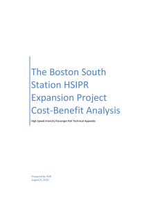 The Boston South Station HSIPR Expansion Project Cost-Benefit Analysis