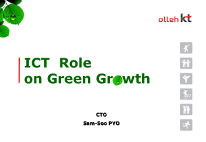 ICT  Role on Green Gr  wth CTO Sam-Soo PYO