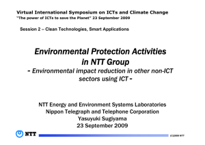 Virtual International Symposium on ICTs and Climate Change