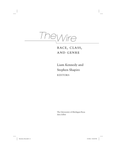 TheWire race, class, and genre Liam Kennedy and
