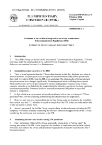 PLENIPOTENTIARY CONFERENCE (PP-02) I