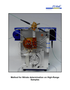 Method for Nitrate determination on High-Range Samples