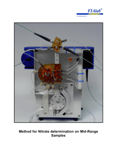Method for Nitrate determination on Mid-Range Samples