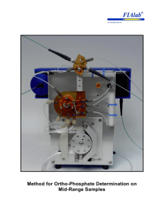 Method for Ortho-Phosphate Determination on Mid-Range Samples