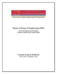 Master of Science in Engineering (MSE)