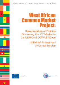 West African Common Market Project: