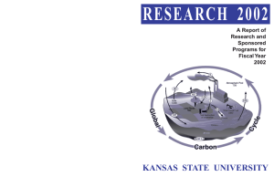 RESEARCH 2002 KANSAS STATE UNIVERSITY A Report of Research and