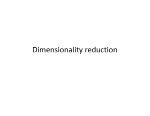 Dimensionality reduction