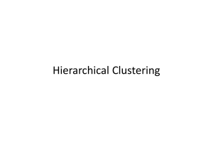 Hierarchical Clustering