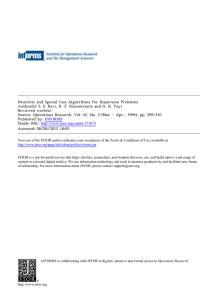 Heuristic and Special Case Algorithms for Dispersion Problems