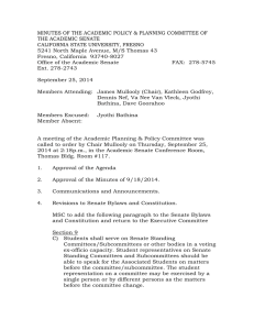 MINUTES OF THE ACADEMIC POLICY &amp; PLANNING COMMITTEE OF