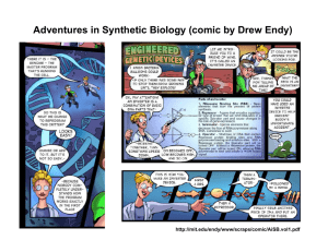 Adventures in Synthetic Biology (comic by Drew Endy)