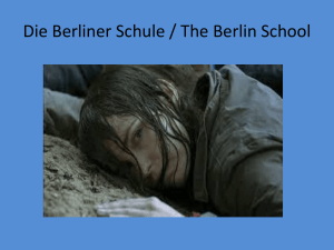 Die Berliner Schule / The Berlin School