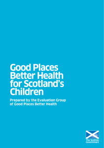 Good Places Better Health for Scotland’s Children