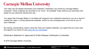 Carnegie Mellon University Notice