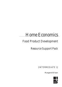 abc Home Economics Food Product Development Resource Support Pack