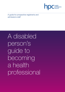 A disabled person’s guide to becoming