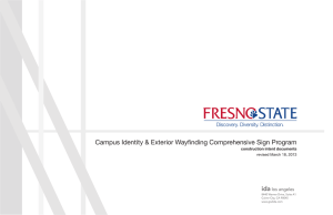 Campus Identity &amp; Exterior Wayfinding Comprehensive Sign Program  ida los angeles