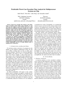 Predictable Worst-Case Execution Time Analysis for Multiprocessor Systems-on-Chip