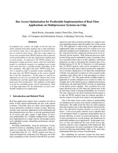 Bus Access Optimization for Predictable Implementation of Real-Time