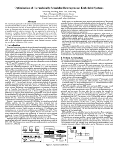 Optimization of Hierarchically Scheduled Heterogeneous Embedded Systems