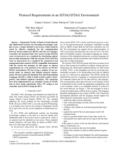 focus on how IEEE 1149.1 can be used for test... ety of test-and-measurement instruments embedded on-chip Abstract --