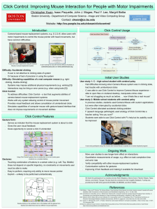 Click Control: Improving Mouse Interaction for People with Motor Impairments Introduction