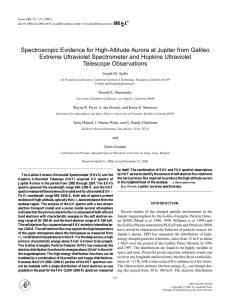 Spectroscopic Evidence for High-Altitude Aurora at Jupiter from Galileo