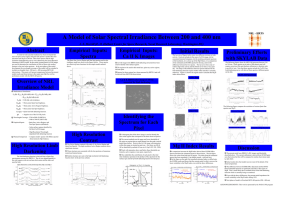 A Model of Solar Spectral Irradiance Between 200 and 400... Abstract Empirical  Inputs: Spectra