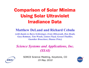 Comparison of Solar Minima Using Solar Ultraviolet Irradiance Data