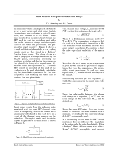 Reset Noise in Multiplexed Photodiode Arrays by T.J. Sobering and J.L. Green