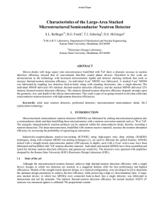 Characteristics of the Large-Area Stacked Microstructured Semiconductor Neutron Detector S.L. Bellinger