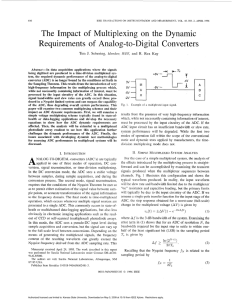 The Impact Multiplexing on  the  Dynamic Requirements Analog-to-Digital Convert