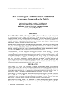 GSM Technology as a Communication Media for an