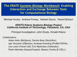 Systems Biology Workbench Interaction and Exchange Between Tools for Computational Biology