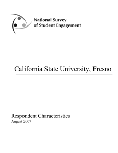 California State University, Fresno C o S