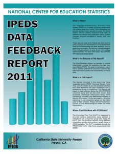NATIONAL CENTER FOR EDUCATION STATISTICS What Is IPEDS?