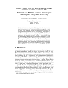 Accurate and Eﬃcient Gesture Spotting via Pruning and Subgesture Reasoning