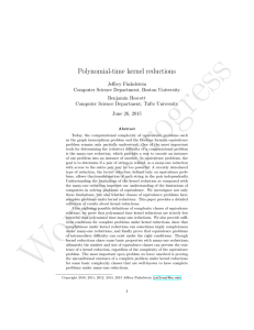 Polynomial-time kernel reductions