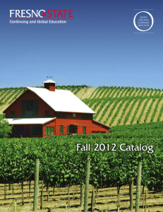 Fall 2012 Catalog Continuing and Global Education