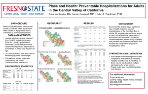 Place and Health: Preventable Hospitalizations for Adults