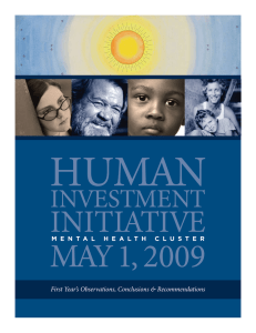 HUMAN MAY 1, 2009 INITIATIVE INVESTMENT
